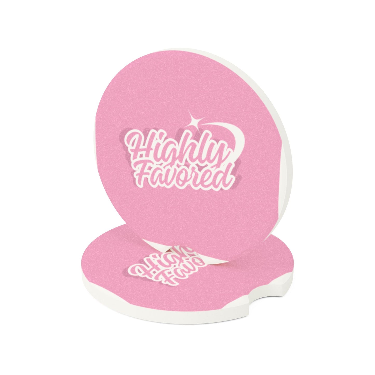 Highly Favored Soapstone Car Coaster