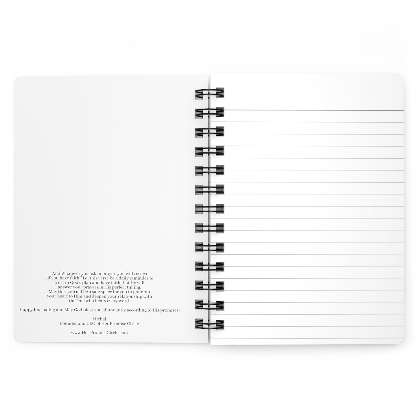 Believe and Receive Spiral Bound Journal