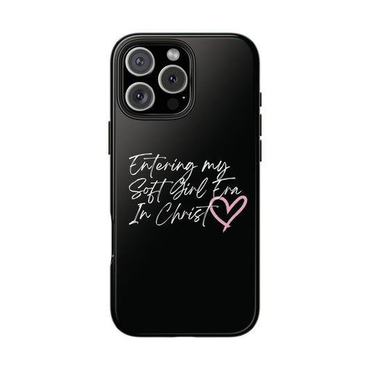 "Soft Girl Era In Christ" Phone Cases