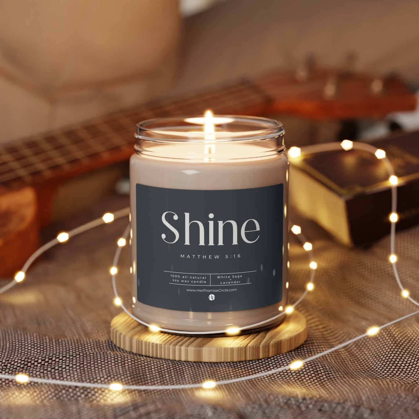 "Shine" Scented Soy Candle, 9oz