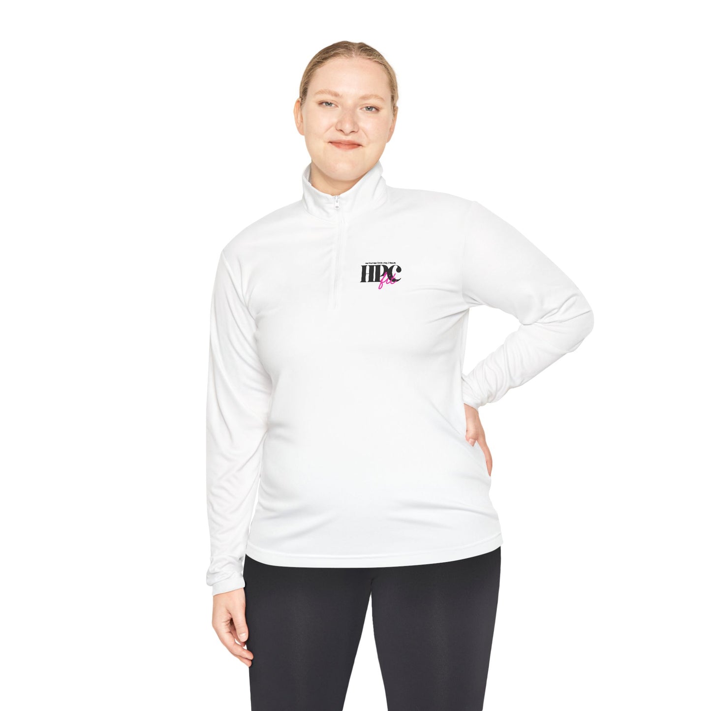 HPC FIT Quarter-Zip Pullover — Minimal 'NYC' Logo Embroidered Sweatshirt