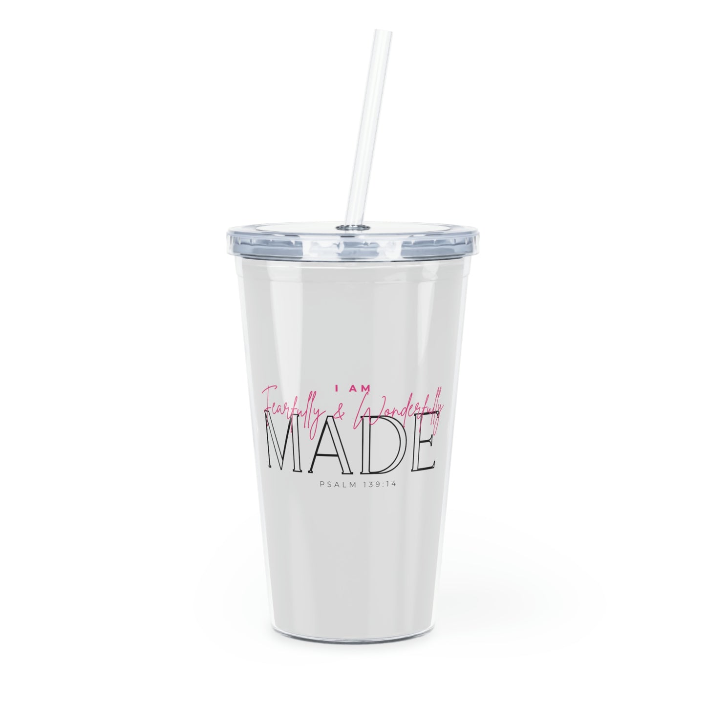 Fearfully and Wonderfully Made Tumbler with Straw