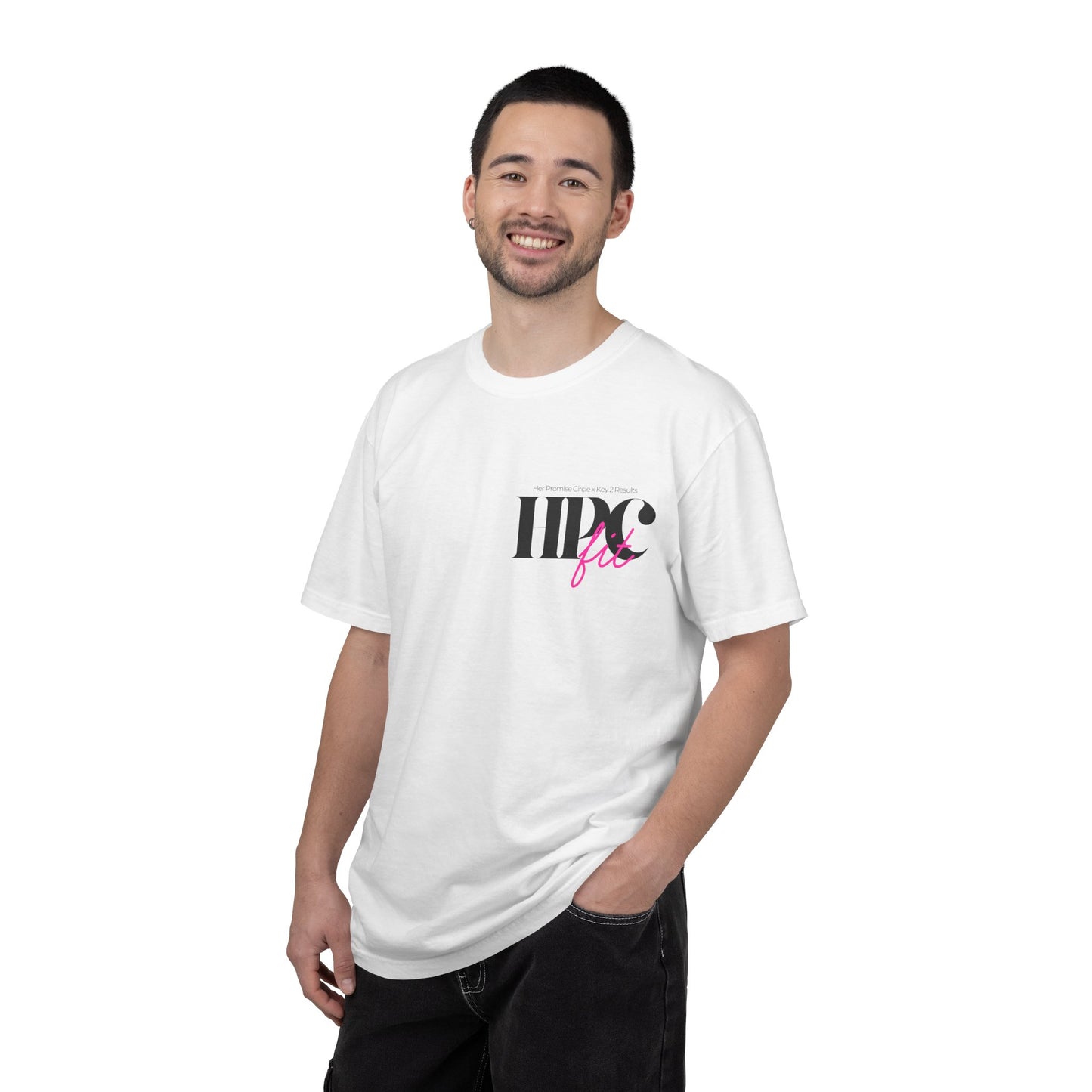 HPC FIT  Girl T-Shirt — Cute Pink Script Logo Tee for New & Expecting Moms