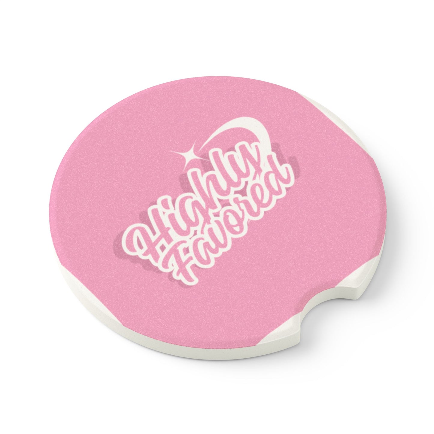 Highly Favored Soapstone Car Coaster