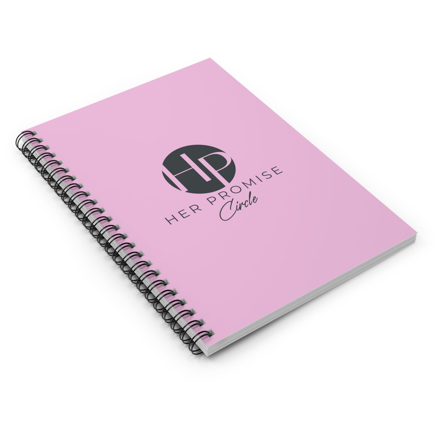 Her Promise Circle Pink Spiral Notebook — Ruled Journal for Women’s Notes & Planning