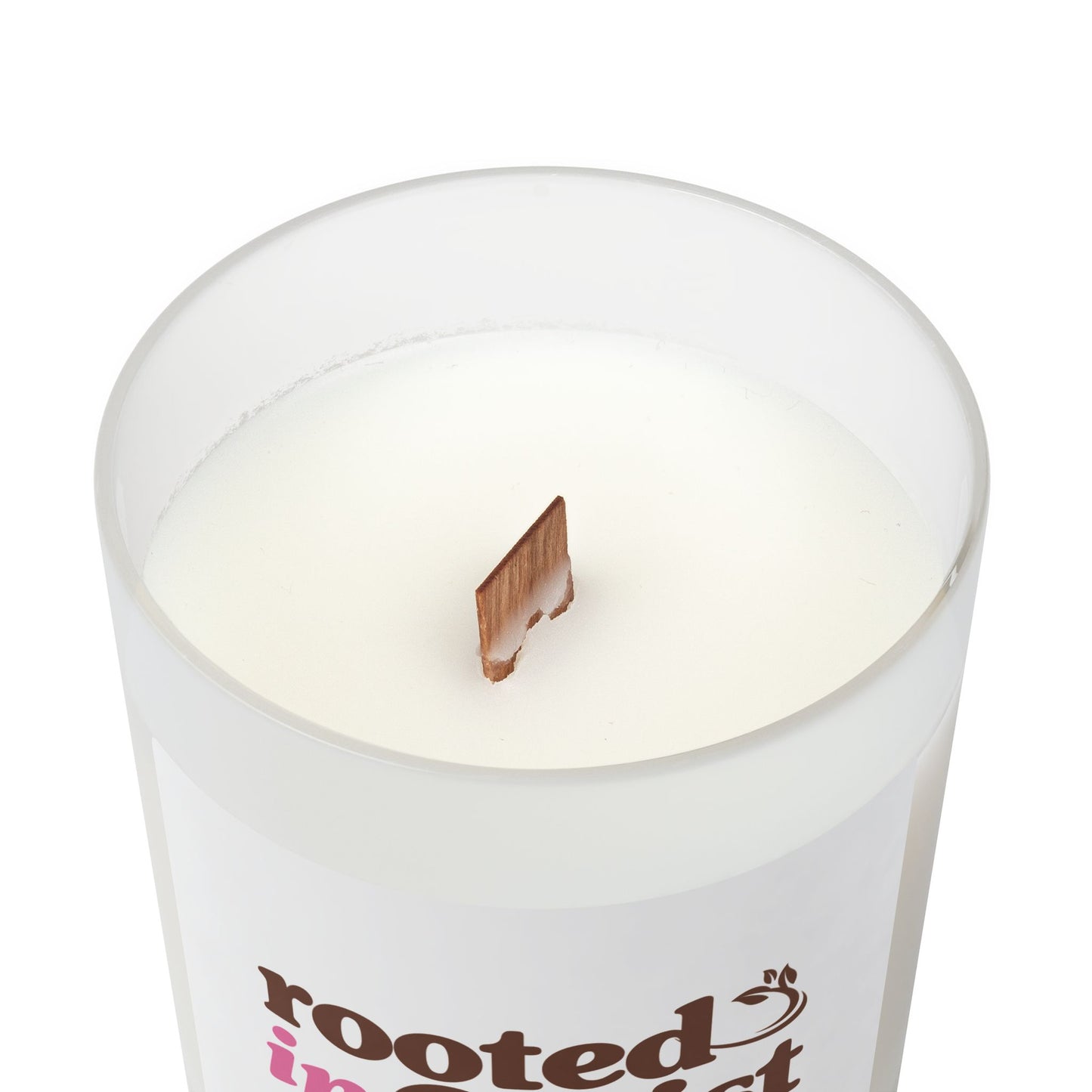Rooted in Christ 11oz Frosted Glass Candle