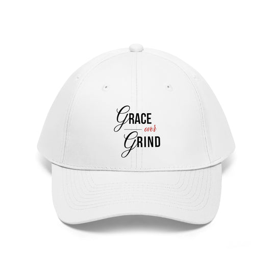 Grace over Grind Unisex Twill Hat