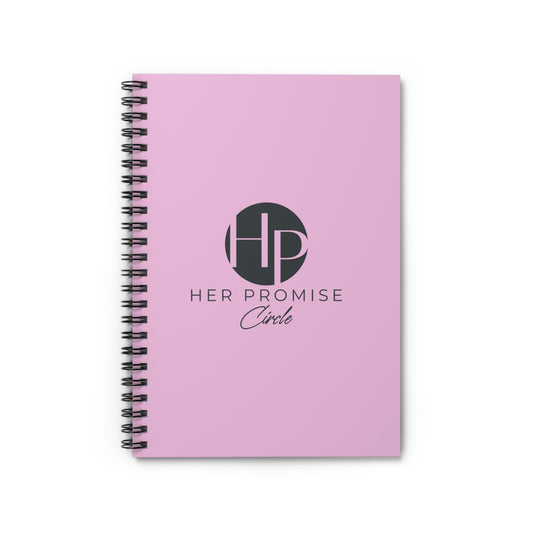 Her Promise Circle Pink Spiral Notebook — Ruled Journal for Women’s Notes & Planning