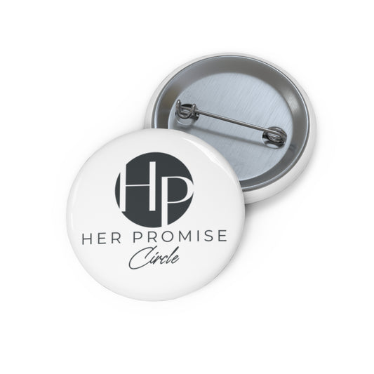 Pin Button — "Her Promise Circle" Logo Button, Branded Lapel Pin for Events & Groups