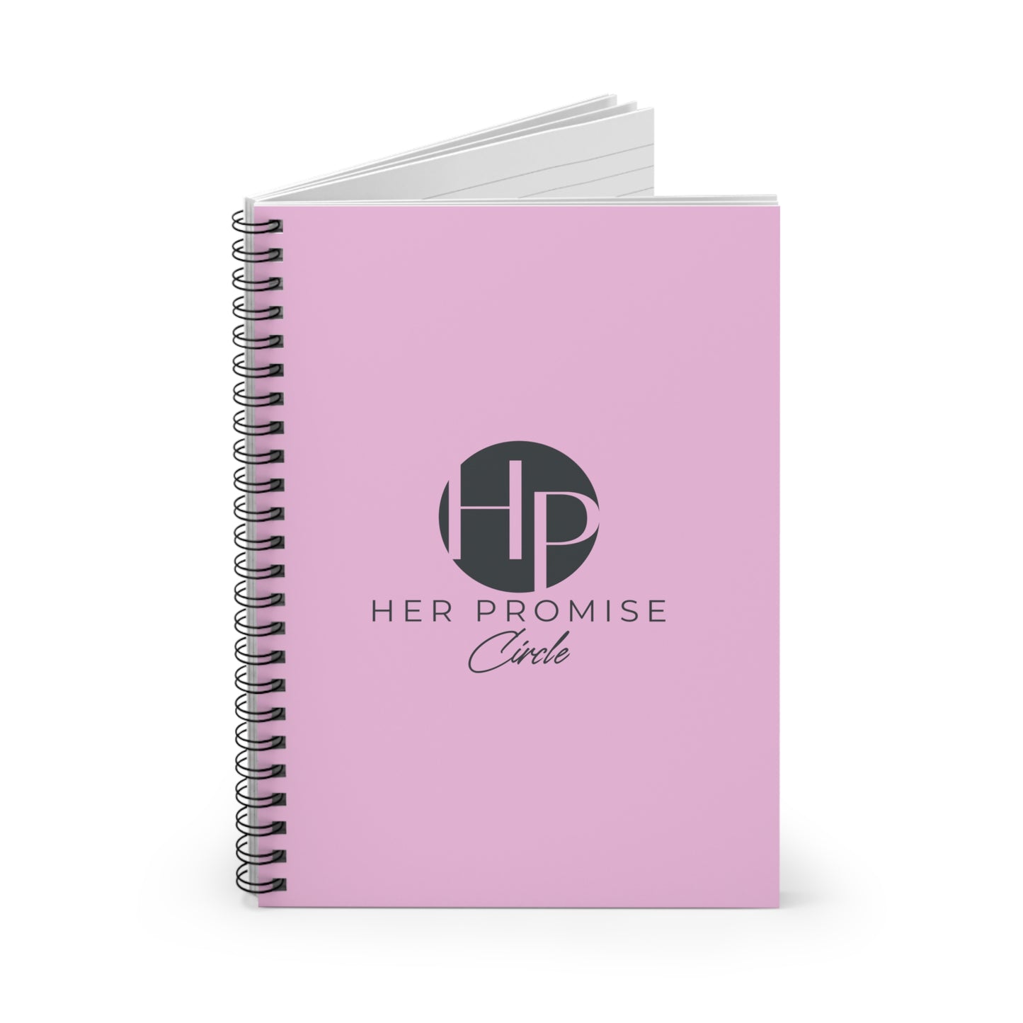 Her Promise Circle Pink Spiral Notebook — Ruled Journal for Women’s Notes & Planning