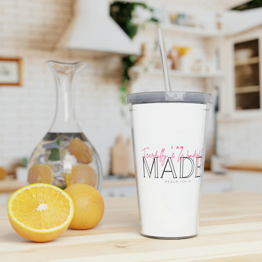 Fearfully and Wonderfully Made Tumbler with Straw