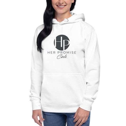 Classic White Her Promise Circle  Women's Hoodie